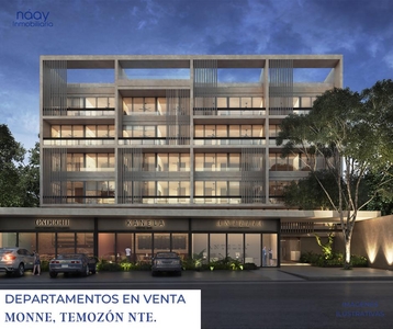 Departamentos en venta en Monne, Temozon Nte, Mérida Yucatán. NPL-400