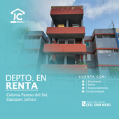 departamento en renta en paseos del sol, zapopan, jalisco