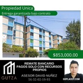 en venta, departamento en col. unidad habitacional albarrada, iztapalapa