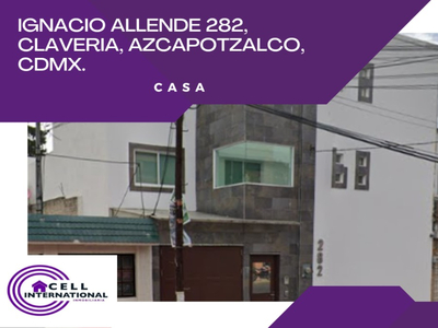 Venta De Casa En Ignacio Allende, Claveria, Azcapotzalco, Cdmx