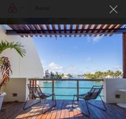 3 cuartos lujosa casa en renta en puerto cancun