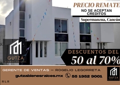 Doomos. Casa en venta en Cancun Supermanzana, Mayapan, Fracc. Paseo del Caribe, Benito Juárez, Remate RLR