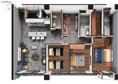 doomos. departamentos de lujo en preventa en zona norte en león ideal para invertir - villas del juncal basania