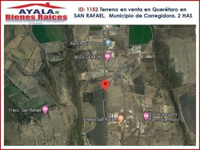 Terreno en Venta en San Rafael, Corregidora, Querétaro.